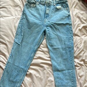 Zara Light Blue Denim Pants
